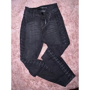 Black high waisted jeans